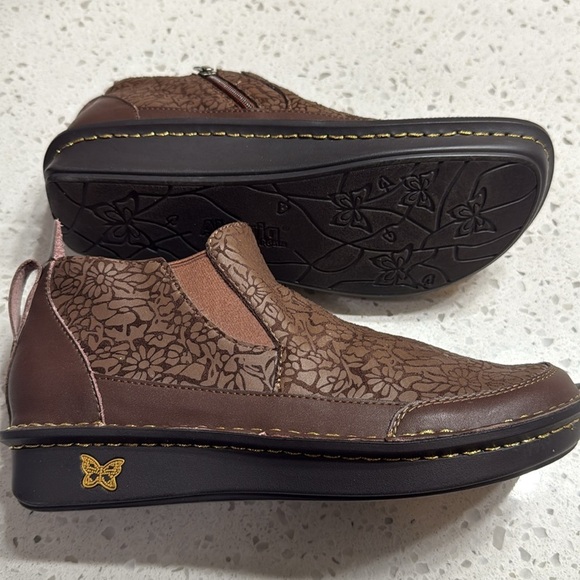 Alegria Slip-On Ankle Boots Nell Delicut Tawny NWOB SZ 40/9.5-10 US comfort - Picture 4 of 7